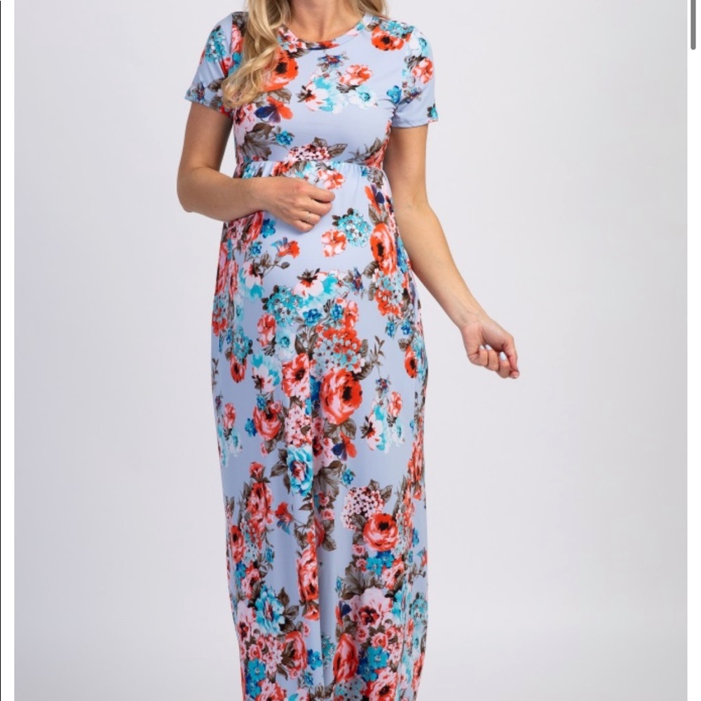 Pink blush floral dress